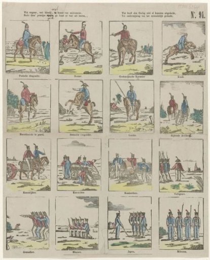 What weapons, what attire, the art of exercising, / Just look at these prints, you can learn much from them (...)