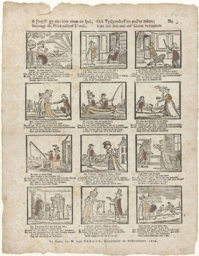 O Youth! Here you see seriousness and play, / Does this Print-Picture please you well (...)