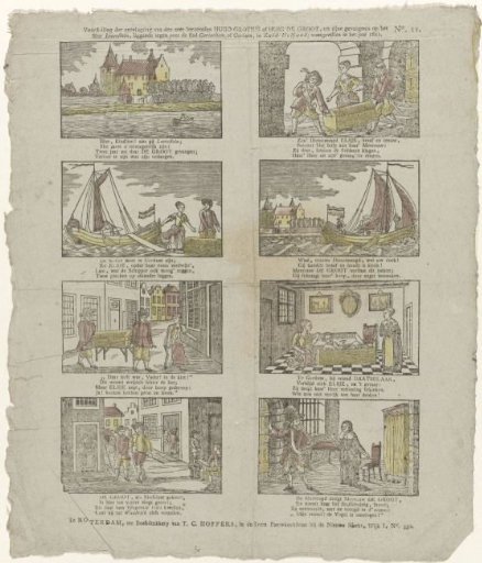 Depiction of the Escape of the Very Famous Hugo Grotius or Huig de Groot (...) 1621