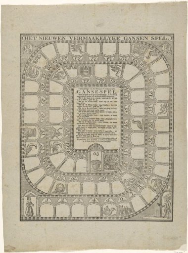 Snakes and Ladders game, 1780