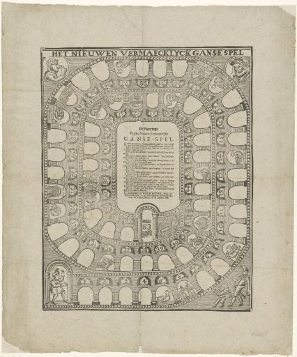 Snakes and Ladders game, ca. 1760-1790