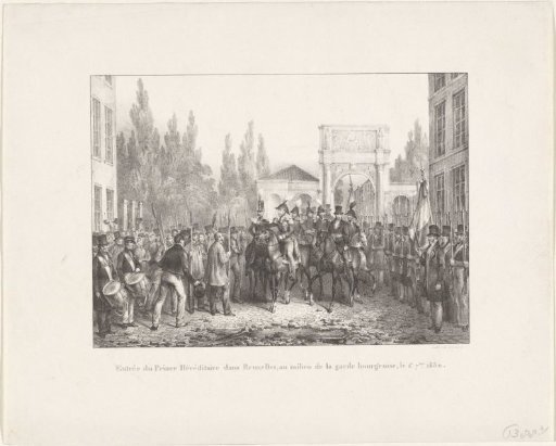 Entry of the Prince of Orange into Brussels, 1830