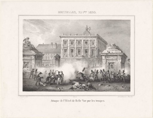 Attack on the Hôtel de Belle Vue in Brussels, 1830