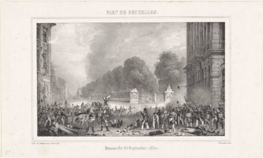 Battles at the Park in Brussels, 1830