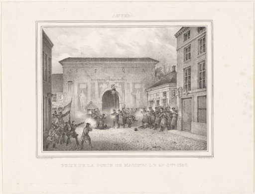 Capture of the Mechelse Gate in Antwerp, 1830