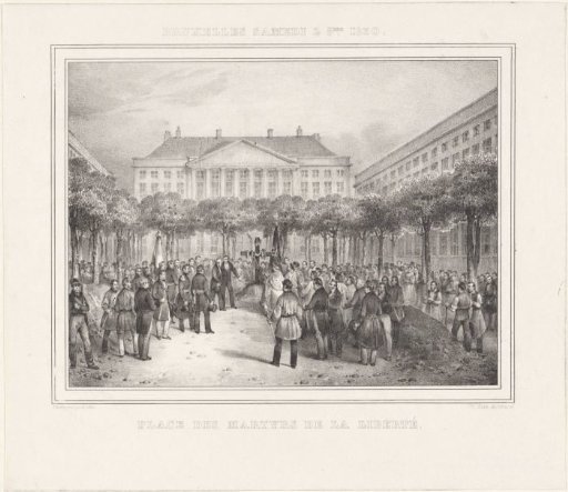 Burial of the Dead at the Martelaarsplein in Brussels, 1830