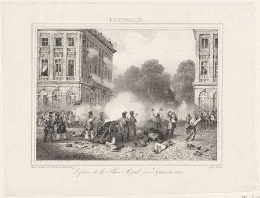 Defense of the Koningsplein in Brussels, 1830