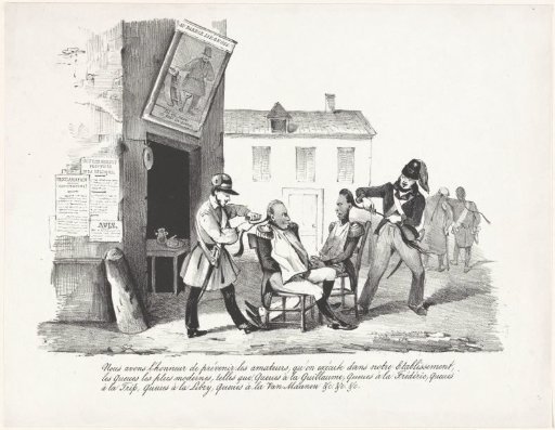 Liège barber, 1830