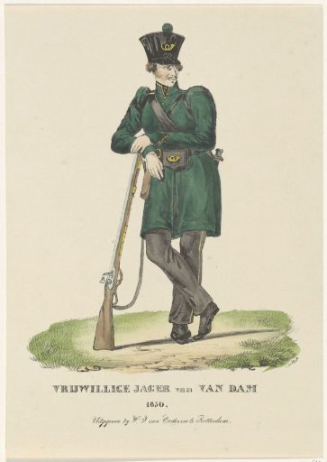 Volunteer Hunter of Van Dam, 1830