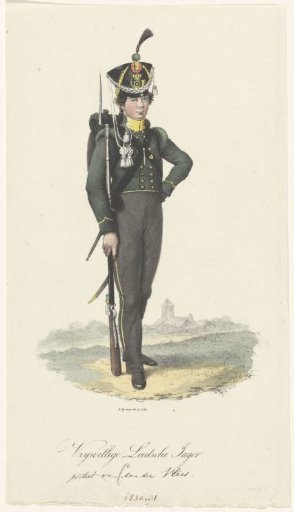 Volunteer of the Leiden University, 1830
