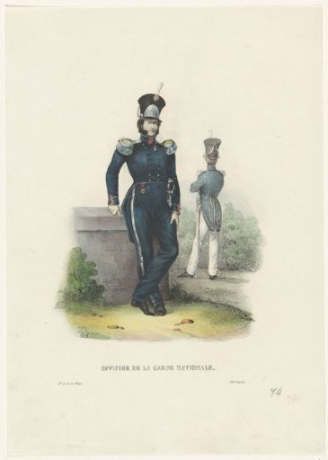 Officer of the National Guard, 1828