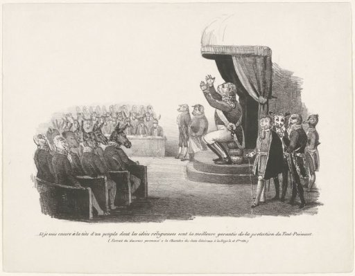 William I opens the session of the States-General, 1830