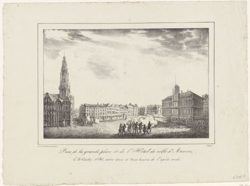 Conquest of the Grote Markt and Town Hall, 1830