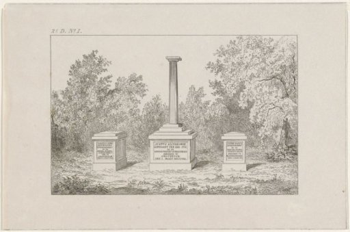 Monuments for Klinkhamer, Kreijenburg and Hartz, 1830