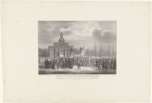 Departure of the Volunteer Amsterdam Civic Guard, 1830