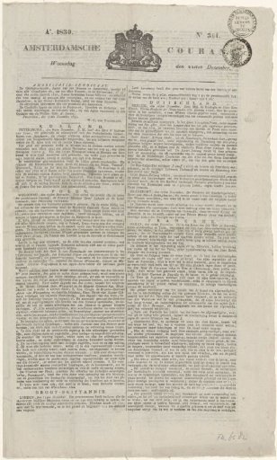 Amsterdamsche Courant, 22 December 1830