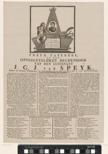 Allegorical monument to Jan van Speyk, 1831