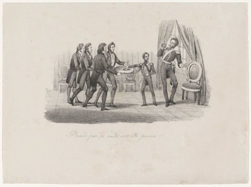 Duke of Nemours as a possible candidate for the Belgian crown, 1831