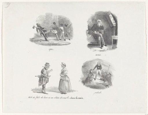 Caricature of Louis de Potter, 1831
