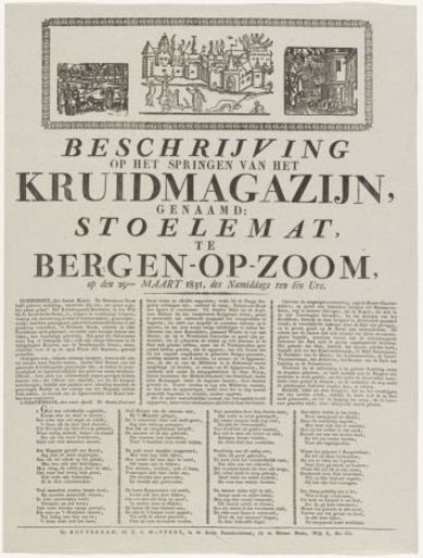 Explosion of the Stoelemat in Bergen op Zoom, 1831