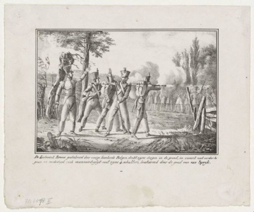 Defense by Lieutenant Broese, 1831