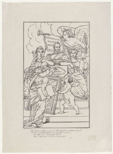 Allegory on the art lottery, 1831