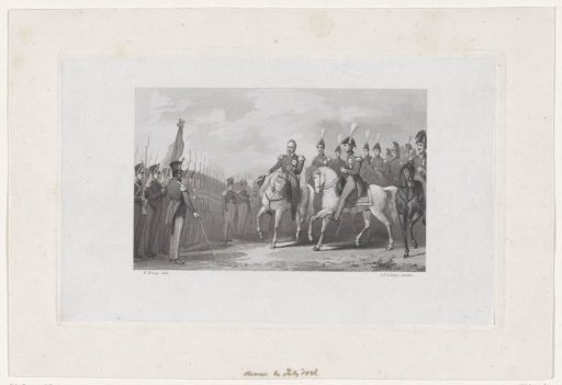 King William I visits the military camp at Rijen, 1831
