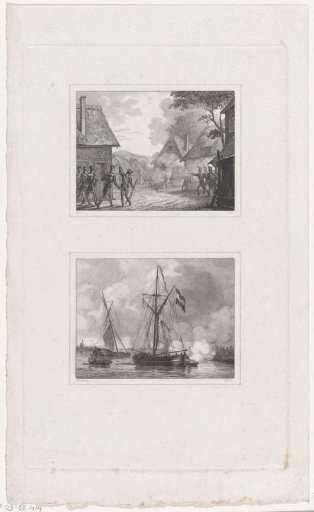 The student Huët killed at Oostham / Battle at the Hazegras; during the Ten Days' Campaign, 1831