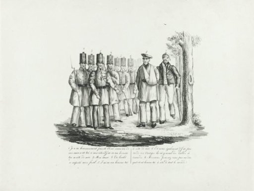 Cartoon on Belgian Cowardice, 1831