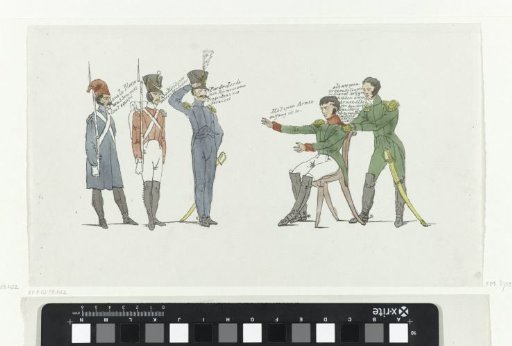 Satirical print on the recruitment of foreign soldiers by Belgium, 1831
