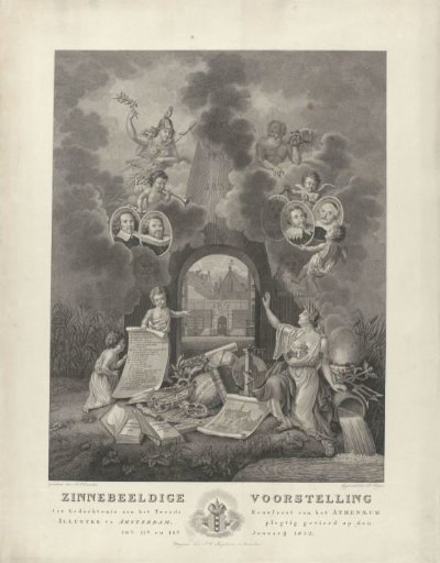 Allegory on the second centenary of the Athenaeum Illustre in Amsterdam, 1832