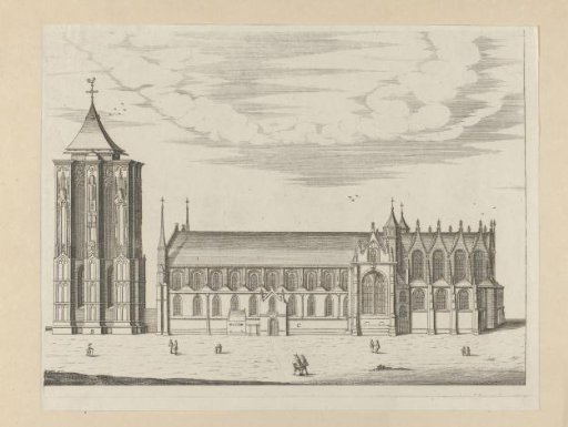 Saint Livinus' Church and tower in Zierikzee, in good condition, before the fire of 1832