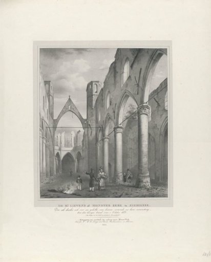 Ruin of the Sint-Lievensmonsterkerk in Zierikzee, After the Fire of 1832