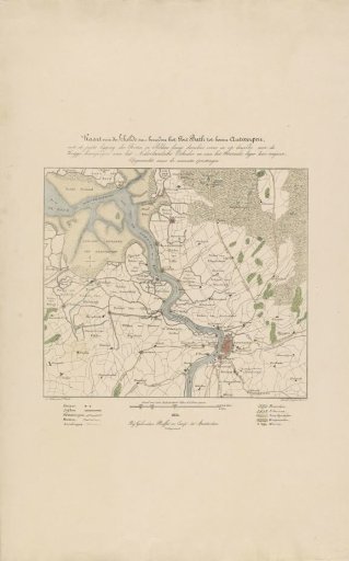 Map of the Scheldt, 1832