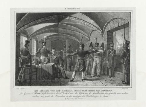The Stay of General Chassé at the Citadel of Antwerp / 18 December 1832
