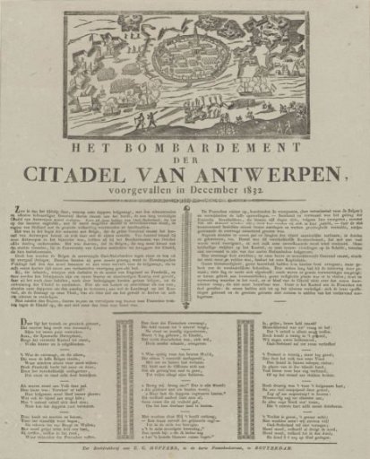 The Bombardment of the Citadel of Antwerp, which took place in December 1832
