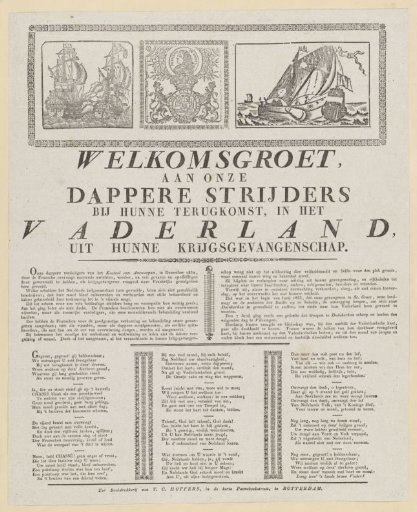 Welcome to the Returning Dutch Prisoners of War, 1833