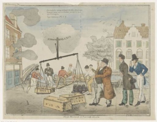 Satirical print on the fraud of the firm C. de Bruyn & Zonen, 1834