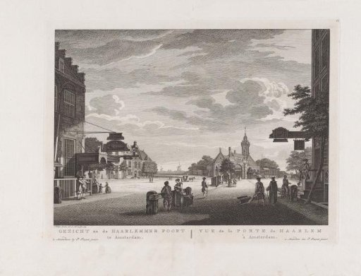View of the Haarlemmerpoort in Amsterdam, 1765 (1837)