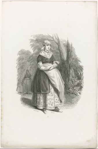 The Scheveningen fishwife, 1840-1841