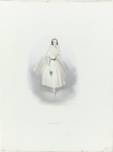 Woman in historical costume, 1841