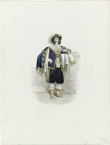 Man in historical costume, 1841