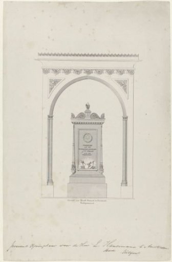 Monument in memory of the painter J.C. Schotel, 1838