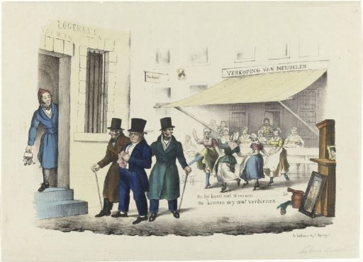 Cartoon on C. Seyn, 1838-1839
