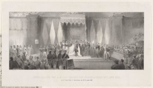 Inauguration of His Majesty as King of the Netherlands etc. etc. etc. in the New Church in Amsterdam, 28 November 1840
