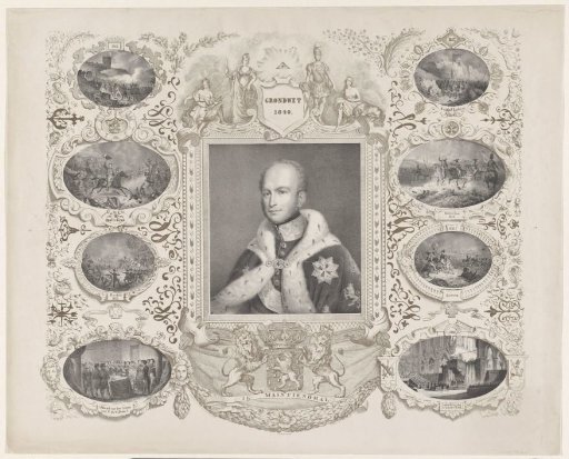 Allegory on the accession of King William II, 1840