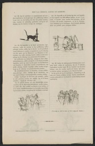 Satire on the encouragement to participate in the (so-called) voluntary 3% loan of 1844 (sheet 4)