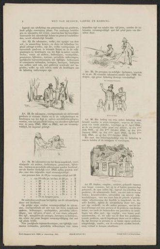 Satire on the encouragement to participate in the (so-called) voluntary 3% loan of 1844 (sheet 8)