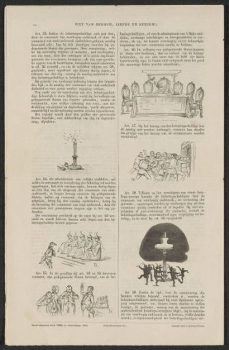 Reprint of the satire on the encouragement to participate in the (so-called) voluntary 3% loan of 1844 (sheet 12)