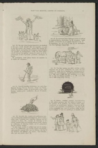 Reprint of the satire on the encouragement to participate in the (so-called) voluntary 3% loan of 1844 (sheet 3)